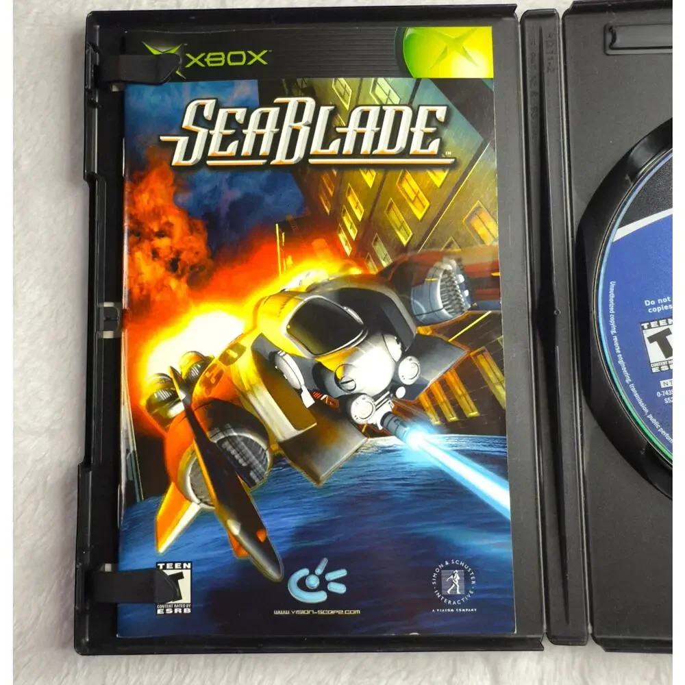 SeaBlade (Microsoft Xbox, 2002) Complete Case, Manual, Disc – Rare Retro Game